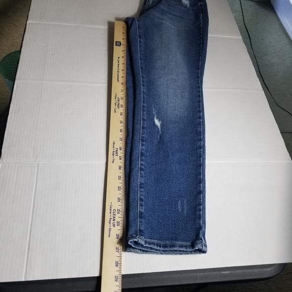 JUDY BLUE DISTRESS STRAIGHT LEG RAINBOW JEANS SIZE 3/26 - Picture 6 of 16